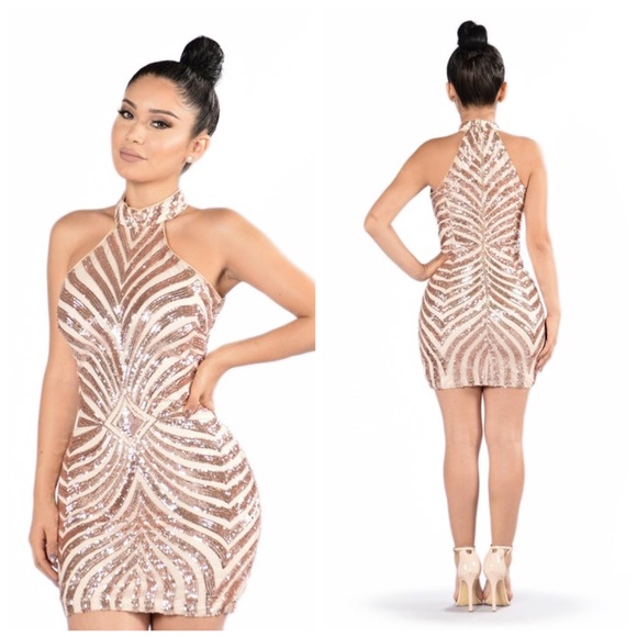 Blush sequin dress - Picture 2 of 3